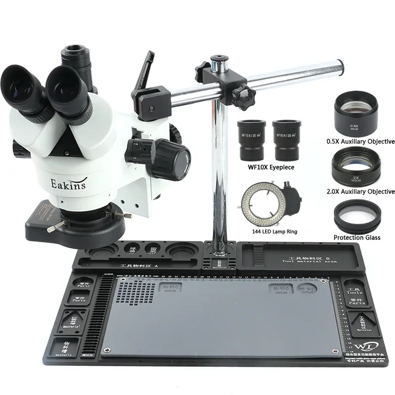 Stereo Trinocular Microscope Pcb - Big Multifunction Aluminum Alloy Stereo Microscope