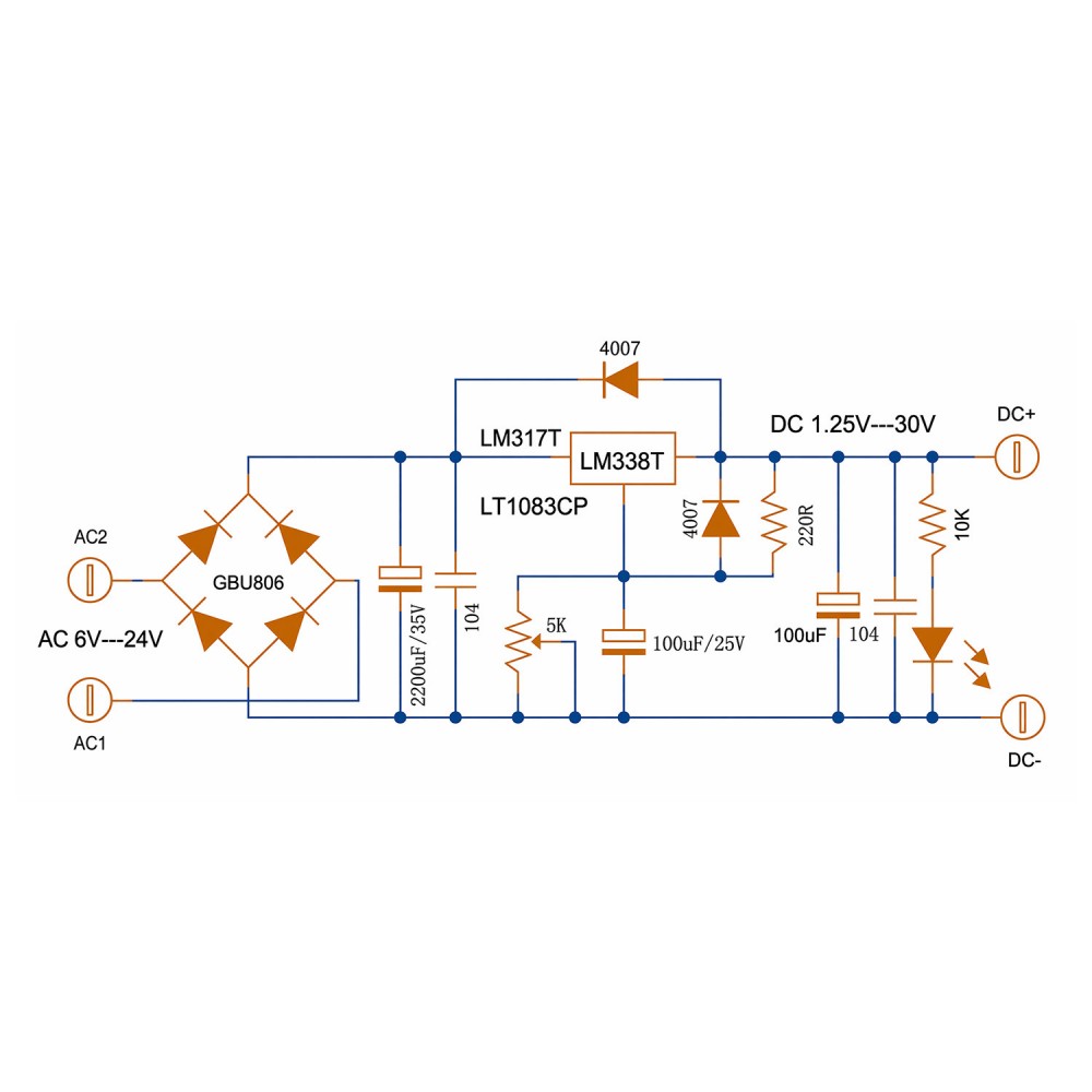 LM338T Linear Adjustable Volta - Linear Lab Power Supply Adjustable 评论和价格
