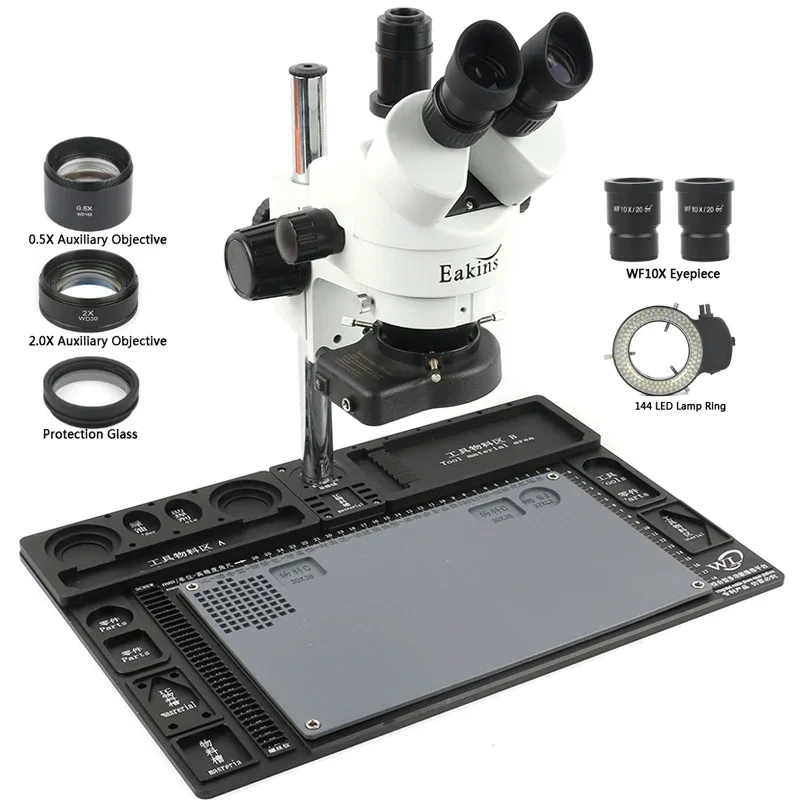 Big Multifunction Aluminum All - Stereo Trinocular Microscope Pcb 评论和价格