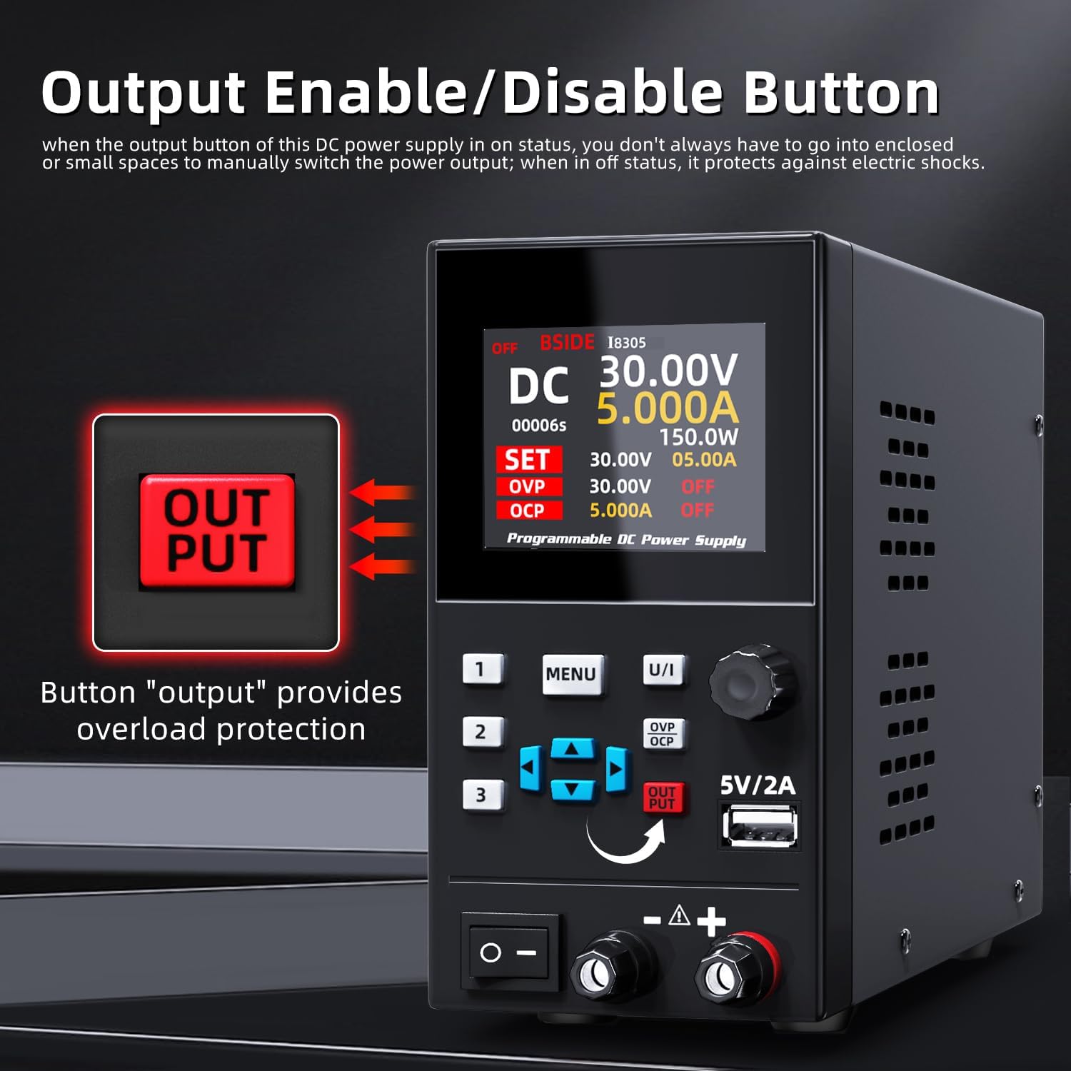 BSIDE DC Laboratory Regulated  - Programmable Dc Power Supply 30V 10A 评论和价格