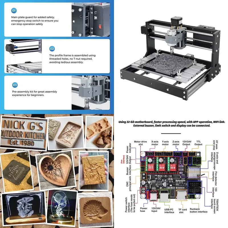 for 3018 Mini CNC Router Machi - Mini Laser Engraver Cnc Router 评论和价格