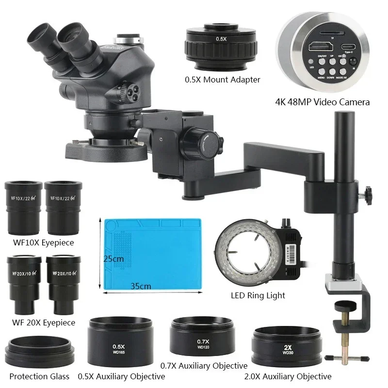 3.5X-200X Zoom Trinocular Arti - Stereo Trinocular Microscope Pcb 评论和价格