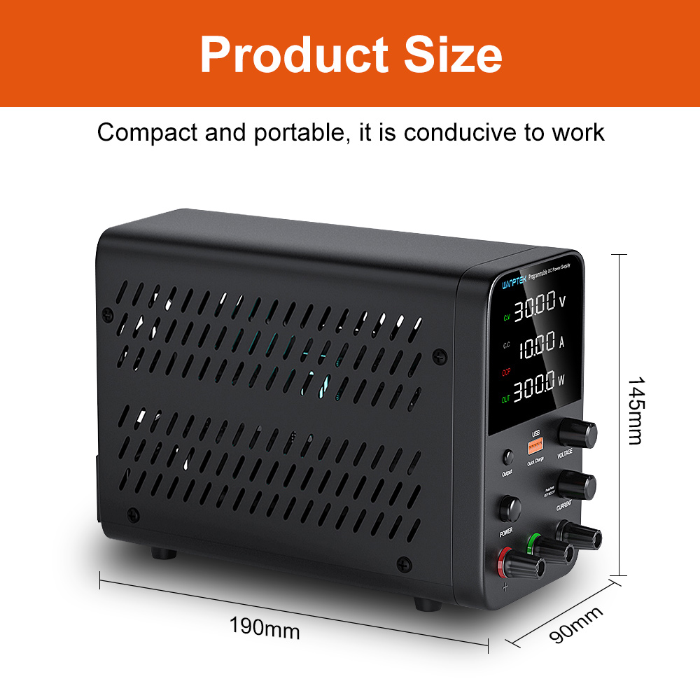 Wanptek Programmable DC Power  - Programmable Dc Power Supply 30V 10A 评论和价格