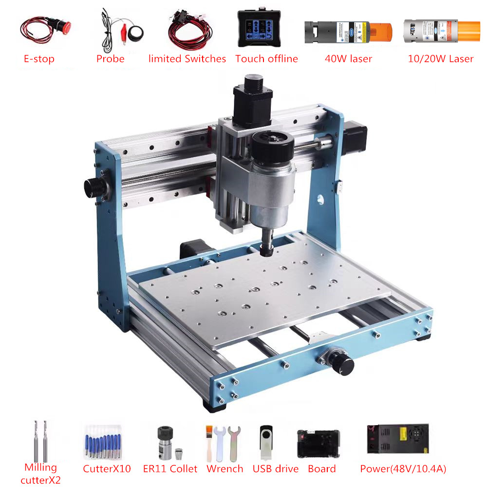 Full Metal Mini CNC Router 302 - Mini Laser Engraver Cnc Router 评论和价格