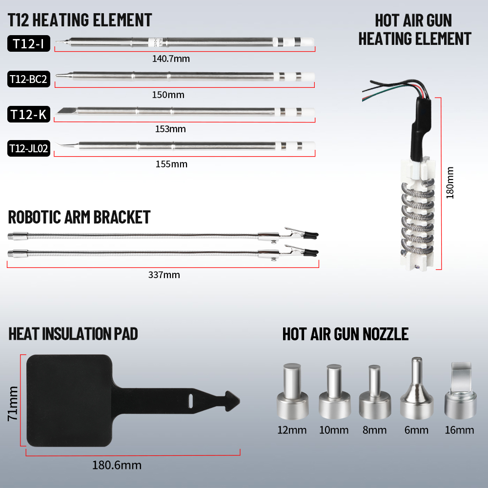 Kaisi 8512P Soldering Station  - Hot Air Rework Station T12 评论和价格
