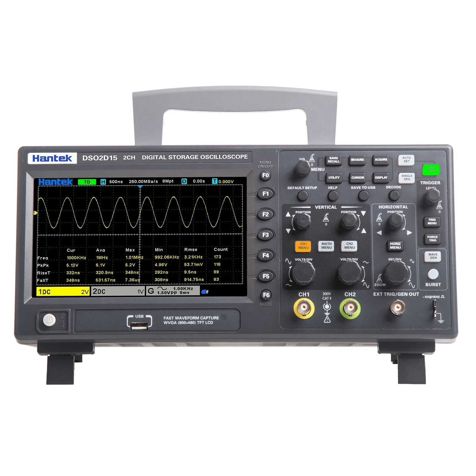 Sensitivity Hantek Signal Gene - Digital Storage Oscilloscope 100Mhz 评论和价格