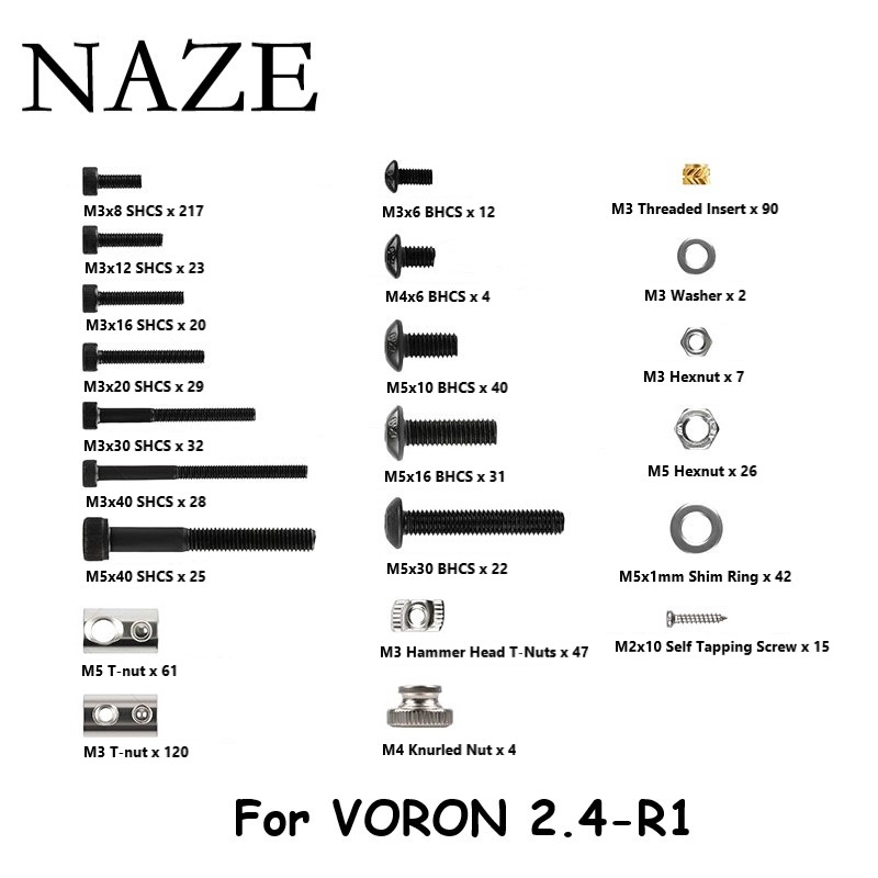 NAZE Voron2.4 3D Printer R1/R2 - Voron 2.4 R2 Kit 评论和价格